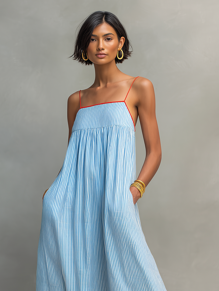 Elowen | Striped Maxi Dress