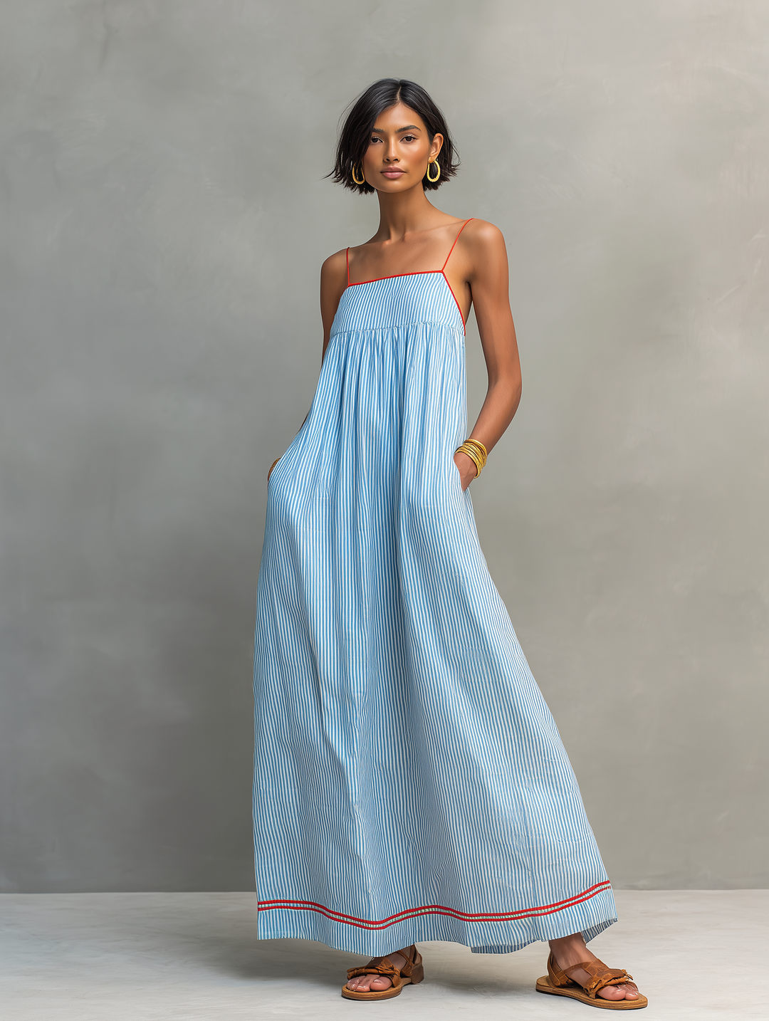 Elowen | Striped Maxi Dress