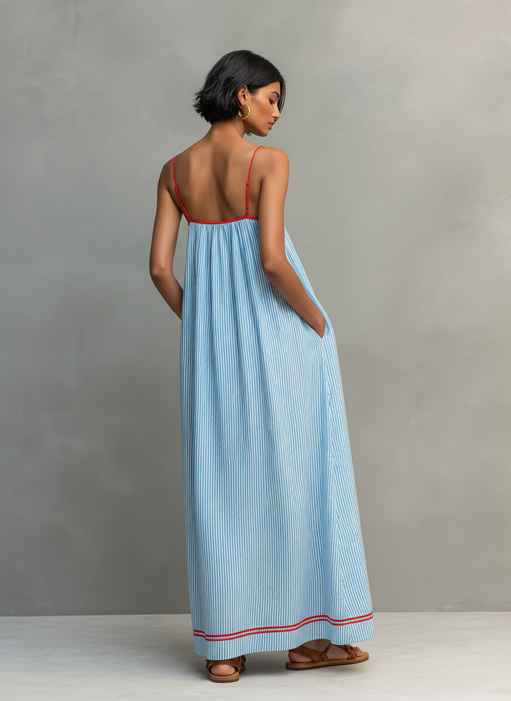 Elowen | Striped Maxi Dress