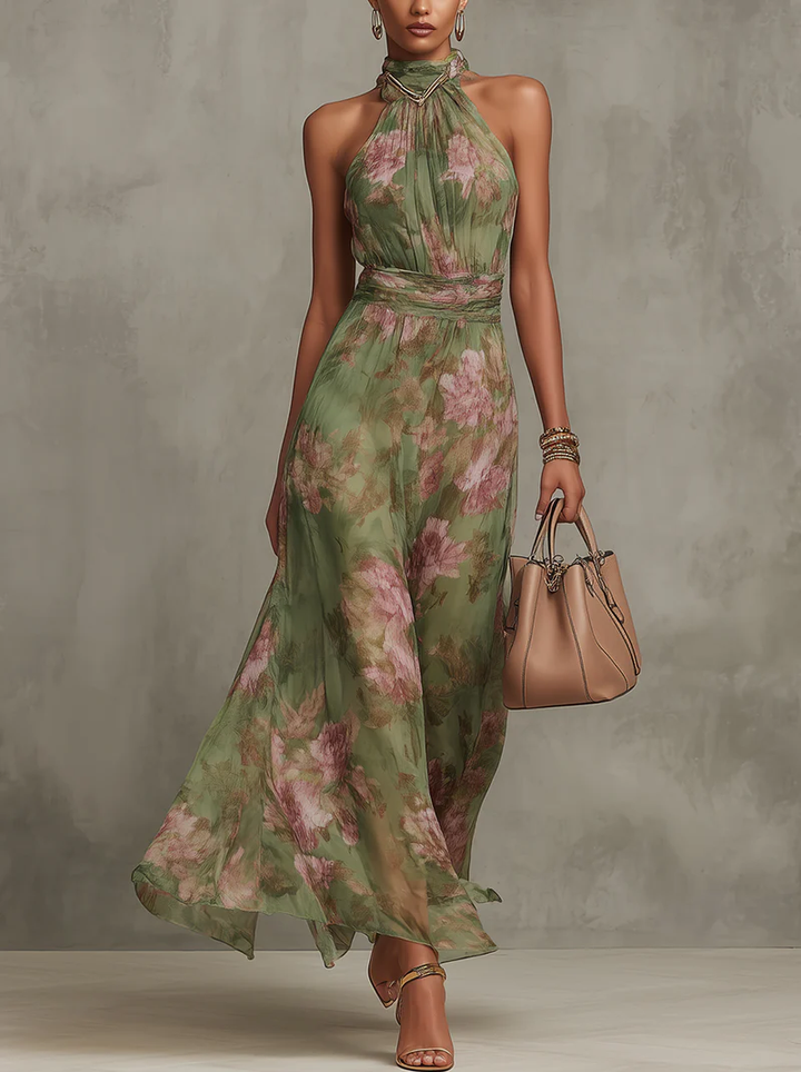 Elena | Floral Midi Dress
