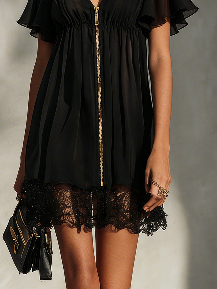 Elara | Lace V-Neck Dress