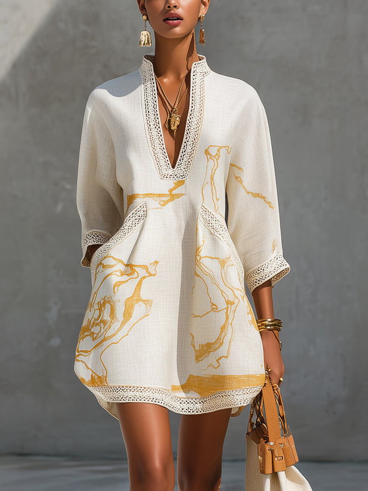 Zinnia | Crochet Lace Mini Dress