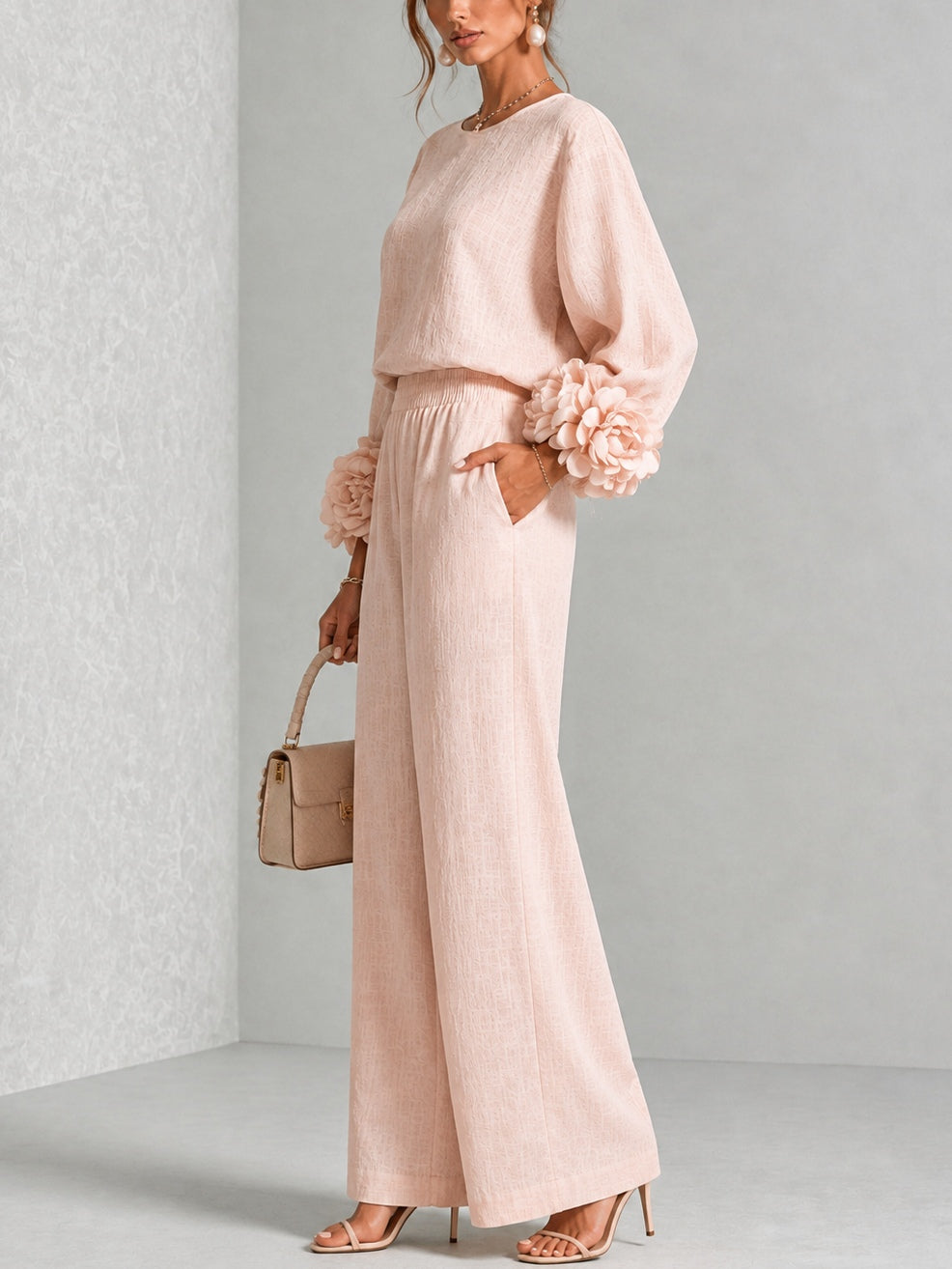AMANDA | FLORAL CUFF TWO-PIECE SET