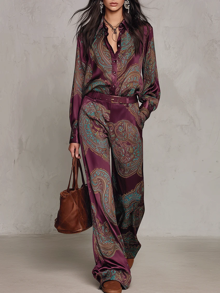 Cecilia | Print Trouser Set