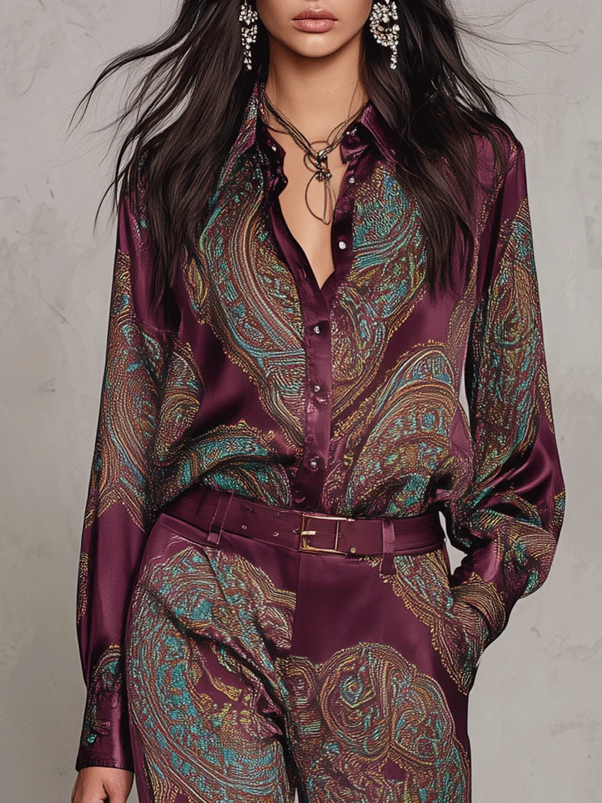 Cecilia | Print Trouser Set