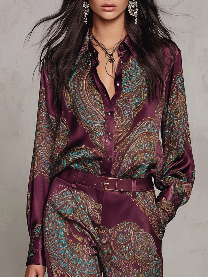 Cecilia | Print Trouser Set