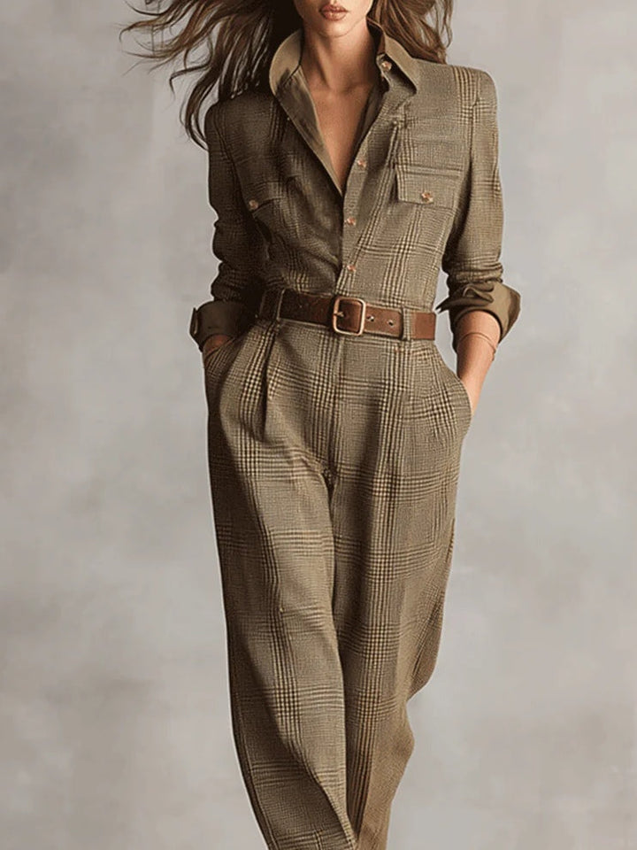 Clara | Tweed Dungarees