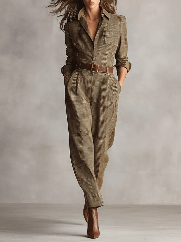 Clara | Tweed Dungarees