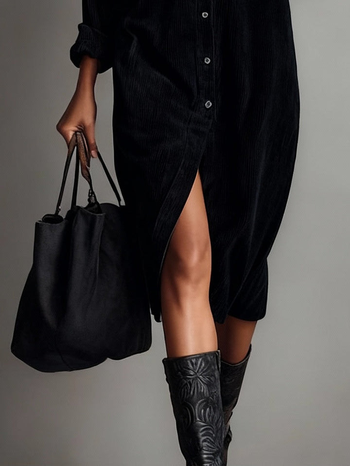 Elena | Button-Down Midi Dress