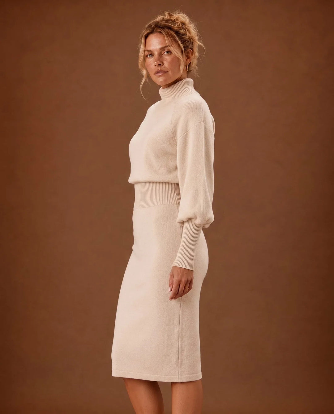 Cassandra | Knit Midi Dress