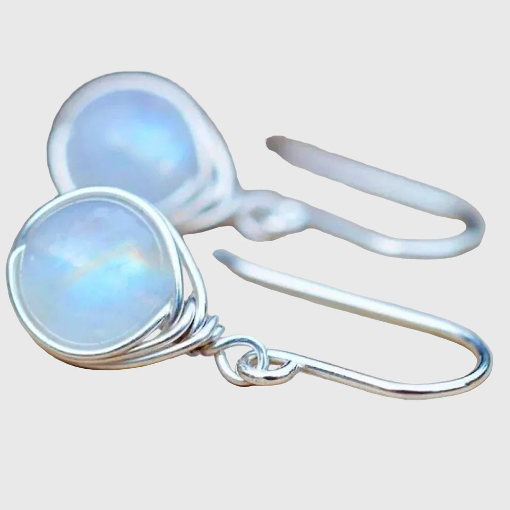 Retro Moonstone Earrings