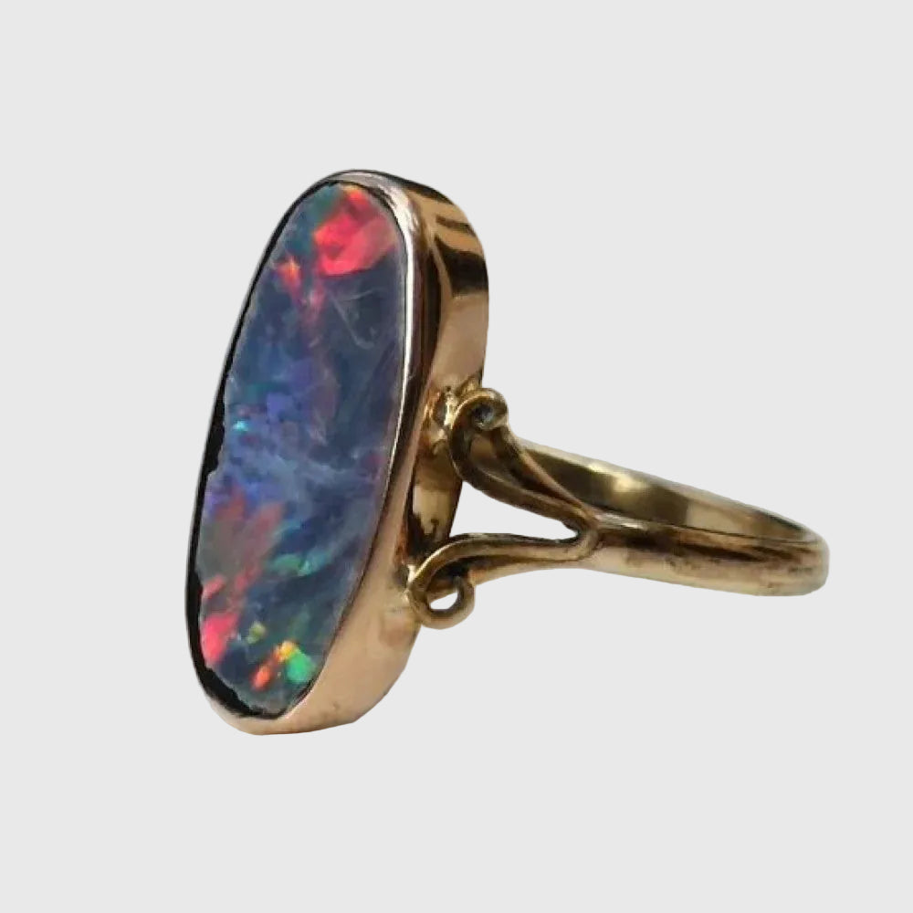 Retro Bunter Opal Ring