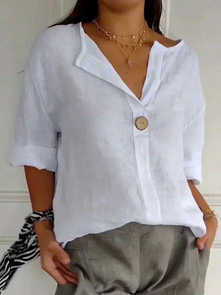 Luna | Relaxed V-Neck Top