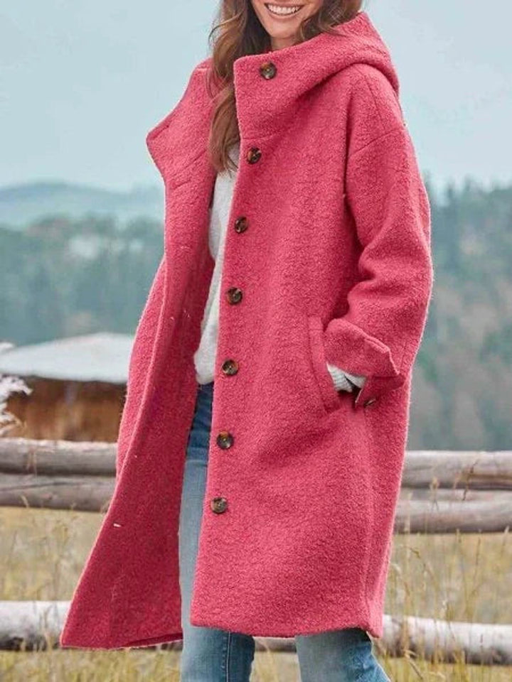 Camille | Women's Hooded Button-Front Coat