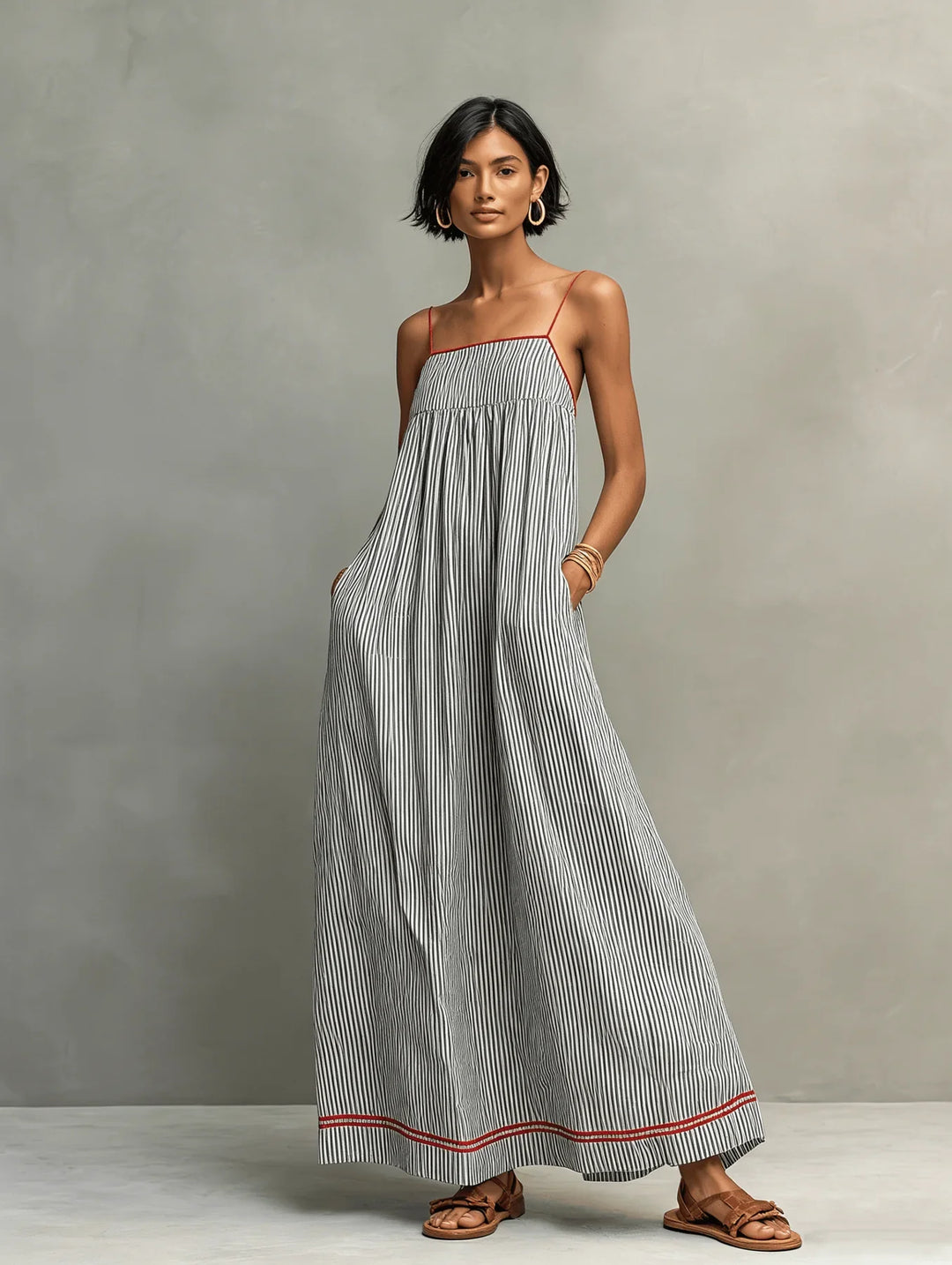 Elowen | Striped Maxi Dress