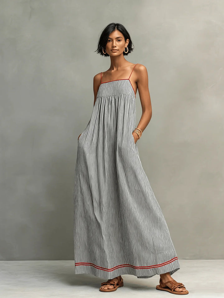 Elowen | Striped Maxi Dress