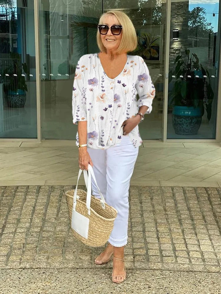 Clara | Button Tunic Top