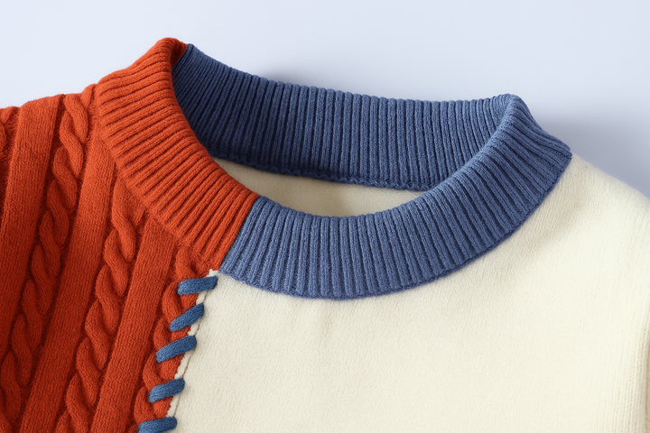 Susan | arty patchwork Knit Sweater
