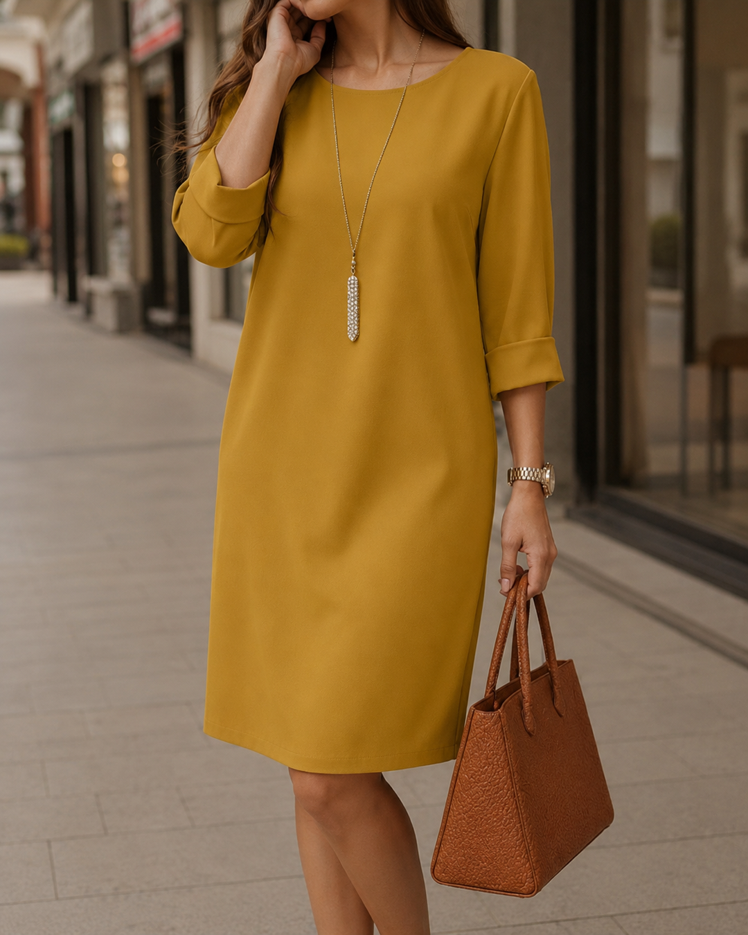 Odette | Tummy-Contouring Midi Dress
