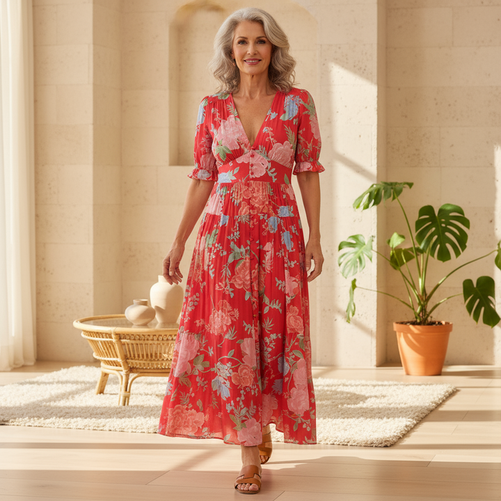 Elara | Floral Maxi Dress