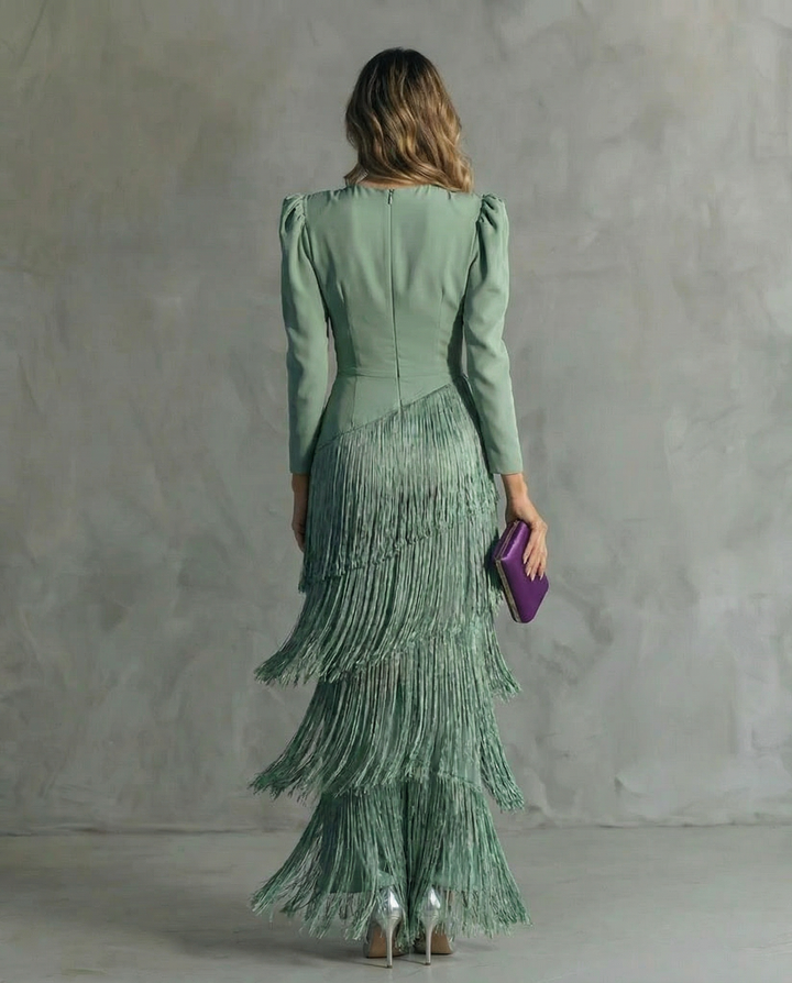 Amara | Elegant Fringe Dress