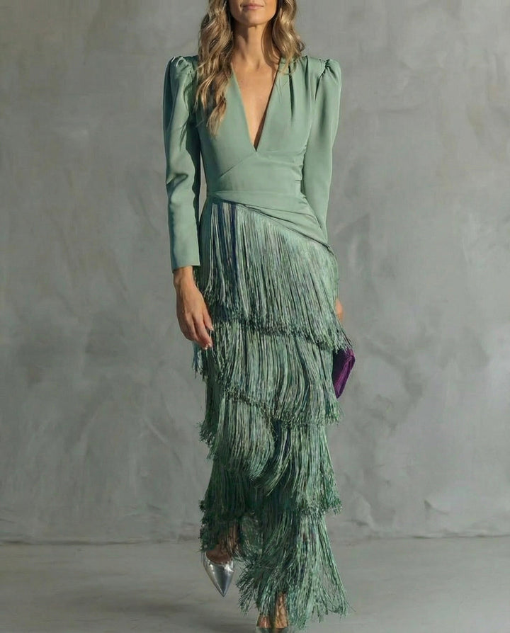 Amara | Elegant Fringe Dress