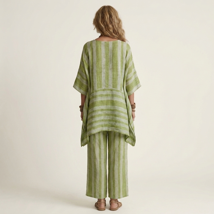 Aurelia | Linen Striped Set