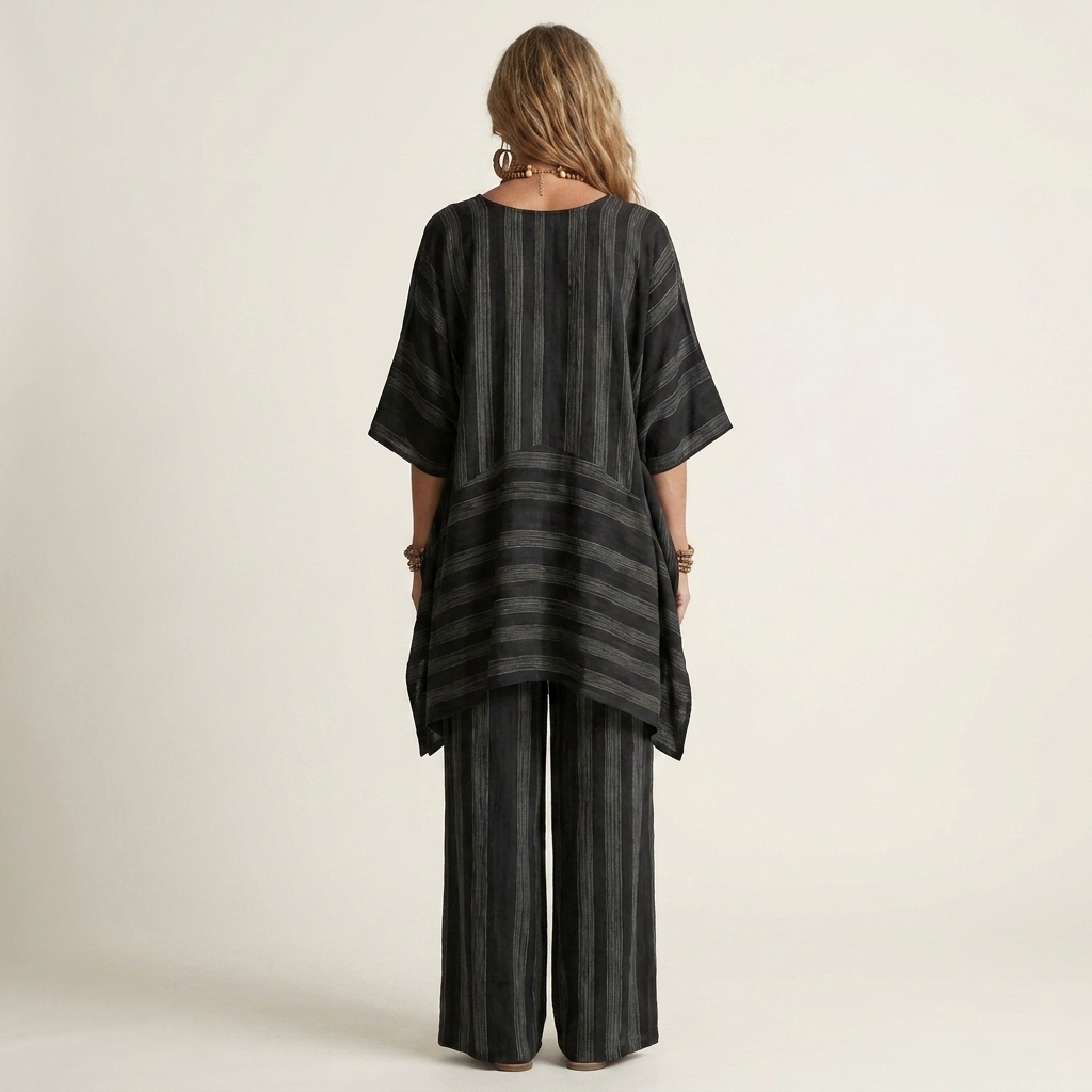 Aurelia | Linen Striped Set