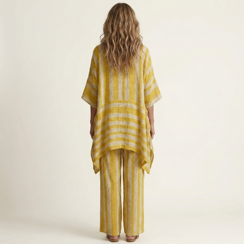 Aurelia | Linen Striped Set