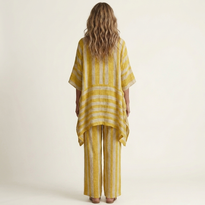 Aurelia | Linen Striped Set