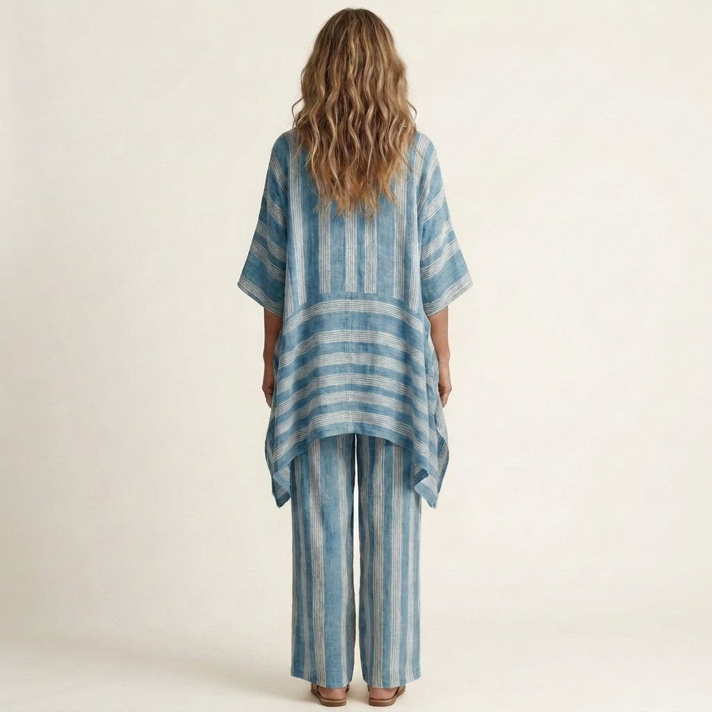 Aurelia | Linen Striped Set