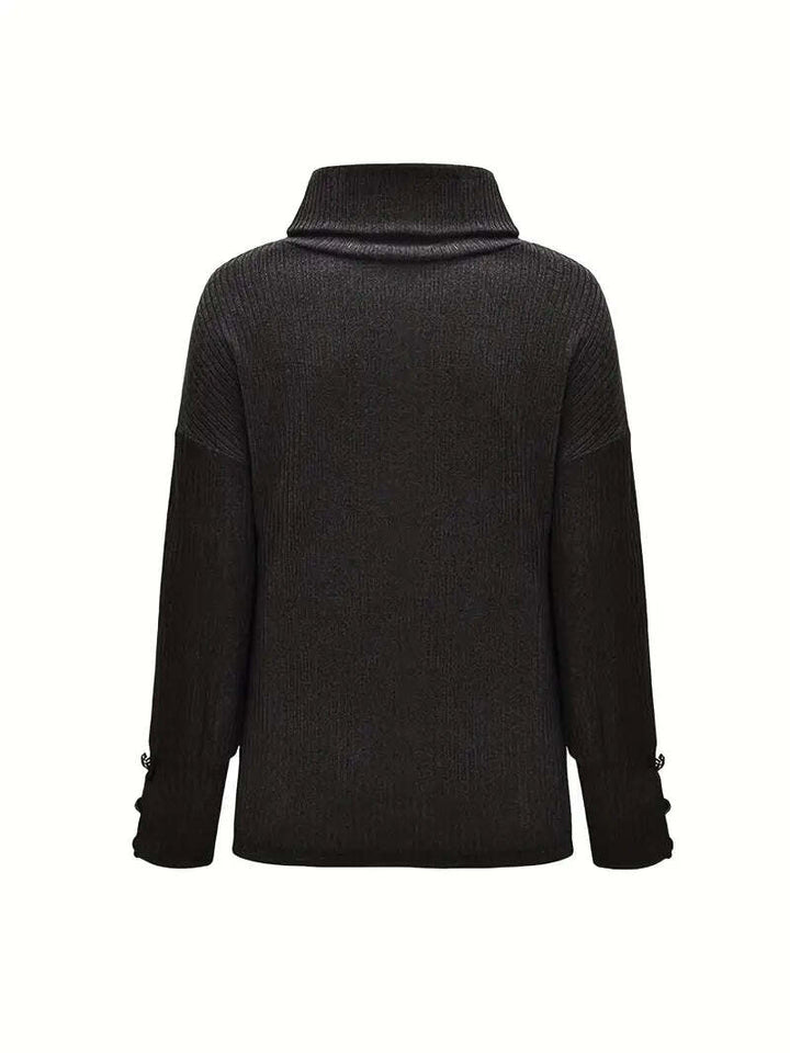 Luna | Ribbed Cowl Sweater