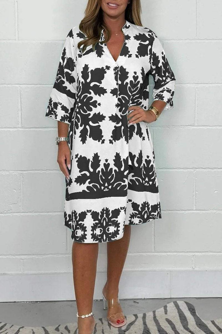 Sylvie | Elegant V-Neck Dress