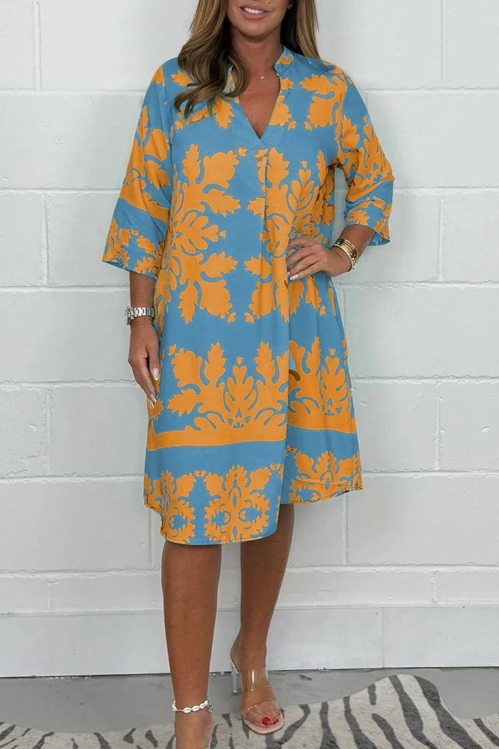 Sylvie | Elegant V-Neck Dress