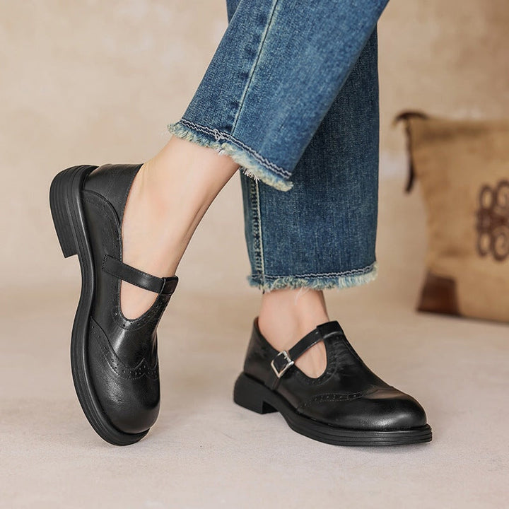 Sabrina | Leather Mary Janes