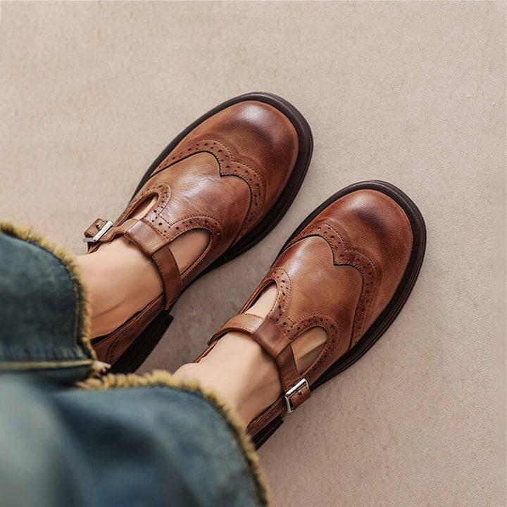 Sabrina | Leather Mary Janes