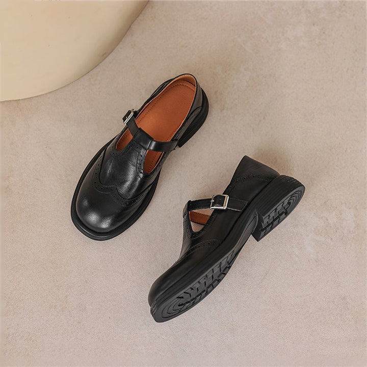 Sabrina | Leather Mary Janes