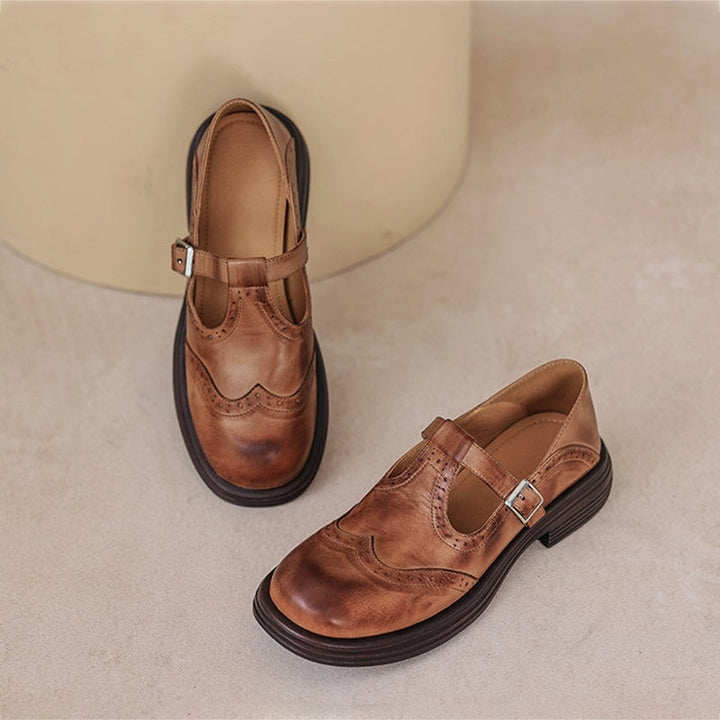Sabrina | Leather Mary Janes