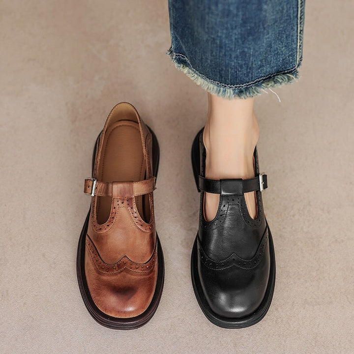 Sabrina | Leather Mary Janes