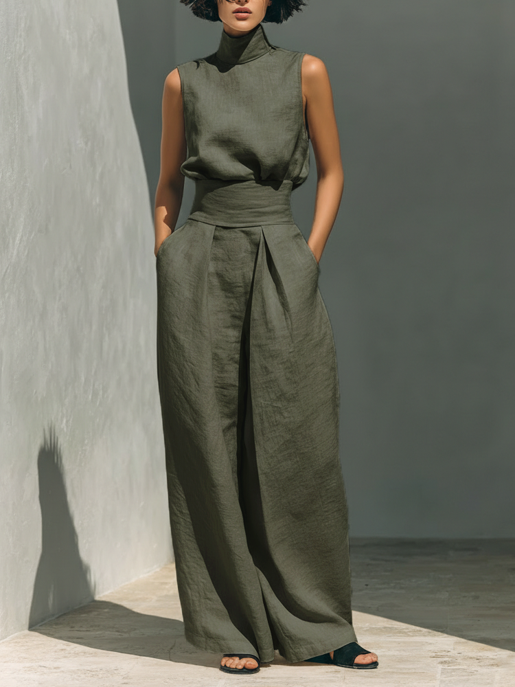 Mireille | Linen Wide-Leg Set