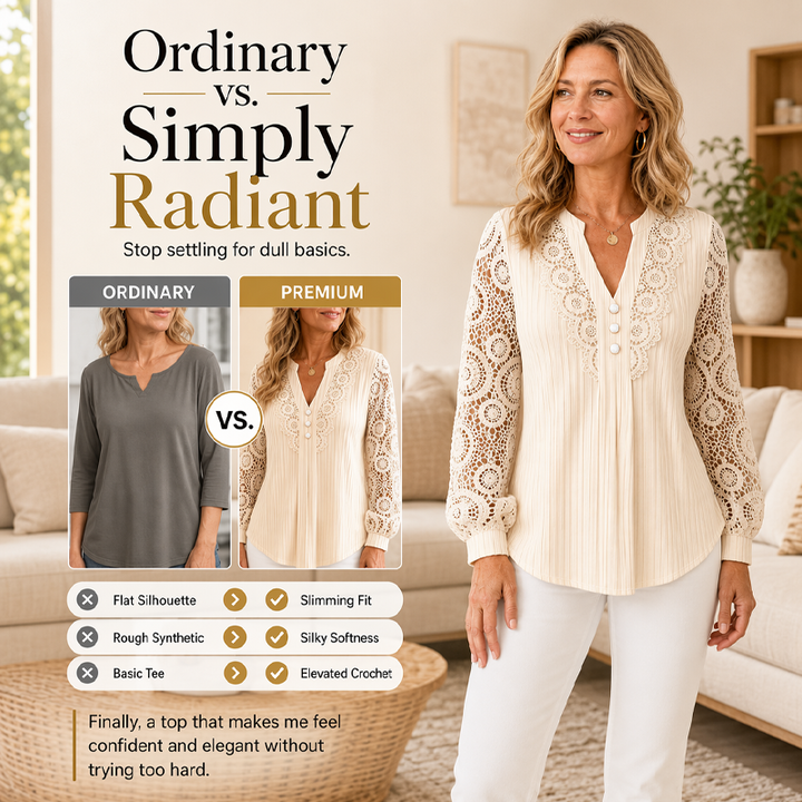 Sabrina | Lace V-Neck Top