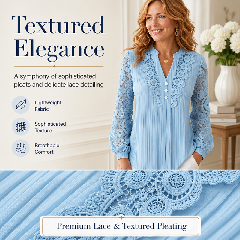 Sabrina | Lace V-Neck Top