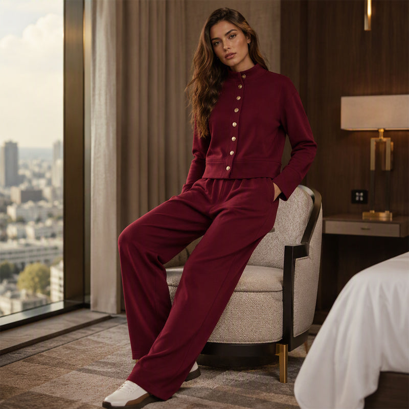 Elowen | Button-Down Cardigan Set