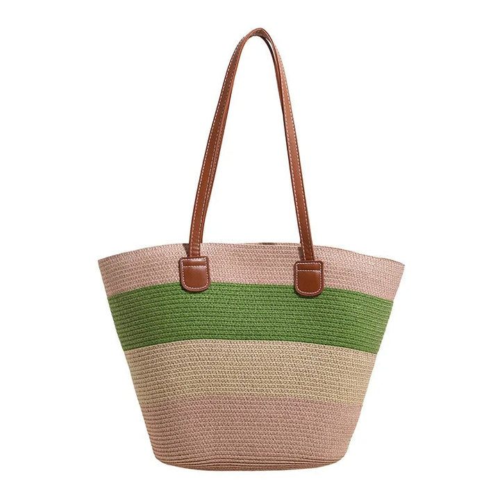 Cora™ | The Colourful Woven Straw Tote